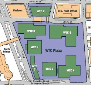 plan-ground-zero-world-trade-center plan ground zero world trade center 300x283 Zoom sur la construction de la plus haute tour de New York City : One World Trade Center Freedom Tower