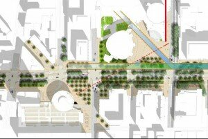 projet reamenagement garibaldi part dieu 300x201 Le GrandLyon projette de réaménager et dapaiser la rue Garibaldi