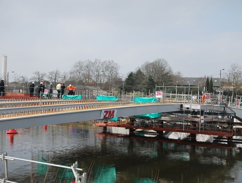 Livraison programmée pour le nouveau Pont Chardonnet à Rennes : été 2012 chantier pont chardonnet zac baud avenue chateau rennes Livraison programmée pour le nouveau Pont Chardonnet à Rennes : été 2012