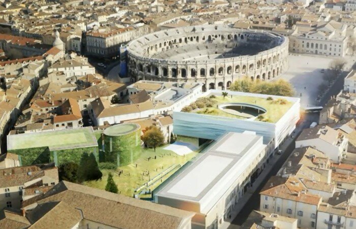 musee nimes romanite portzamparc 700x451 Christian de Portzamparc remporte le concours pour la construction du musée de la Romanité à Nîmes