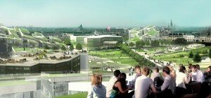 Trois visions pour un grand projet urbain à Caen projet urbain caen presqu ile francois leclercq 300x139 Trois visions pour un grand projet urbain à Caen