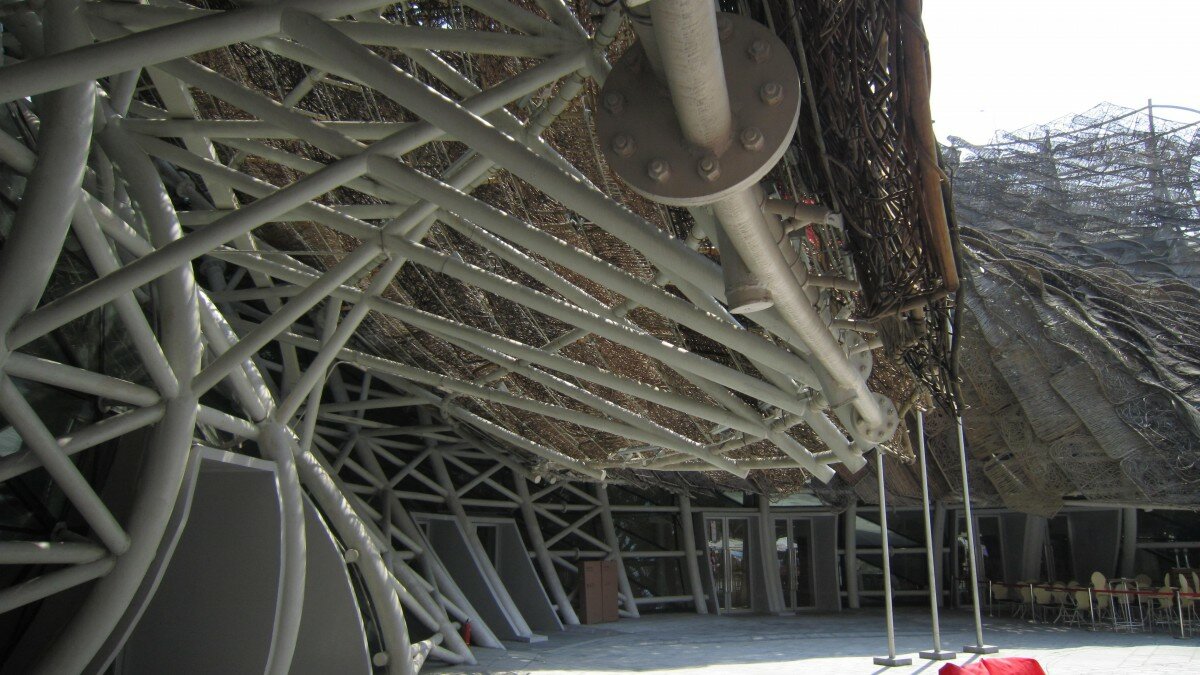 structure pavillon espagnol shanghai 1200x675 Visite du pavillon Espagne à lexposition universelle de Shanghai