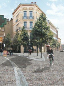 projet rue gambetta toulouse busquets desvigne 224x300 Réaménagement du centre ville de Toulouse : un projet imaginé par Busquets et Desvigne