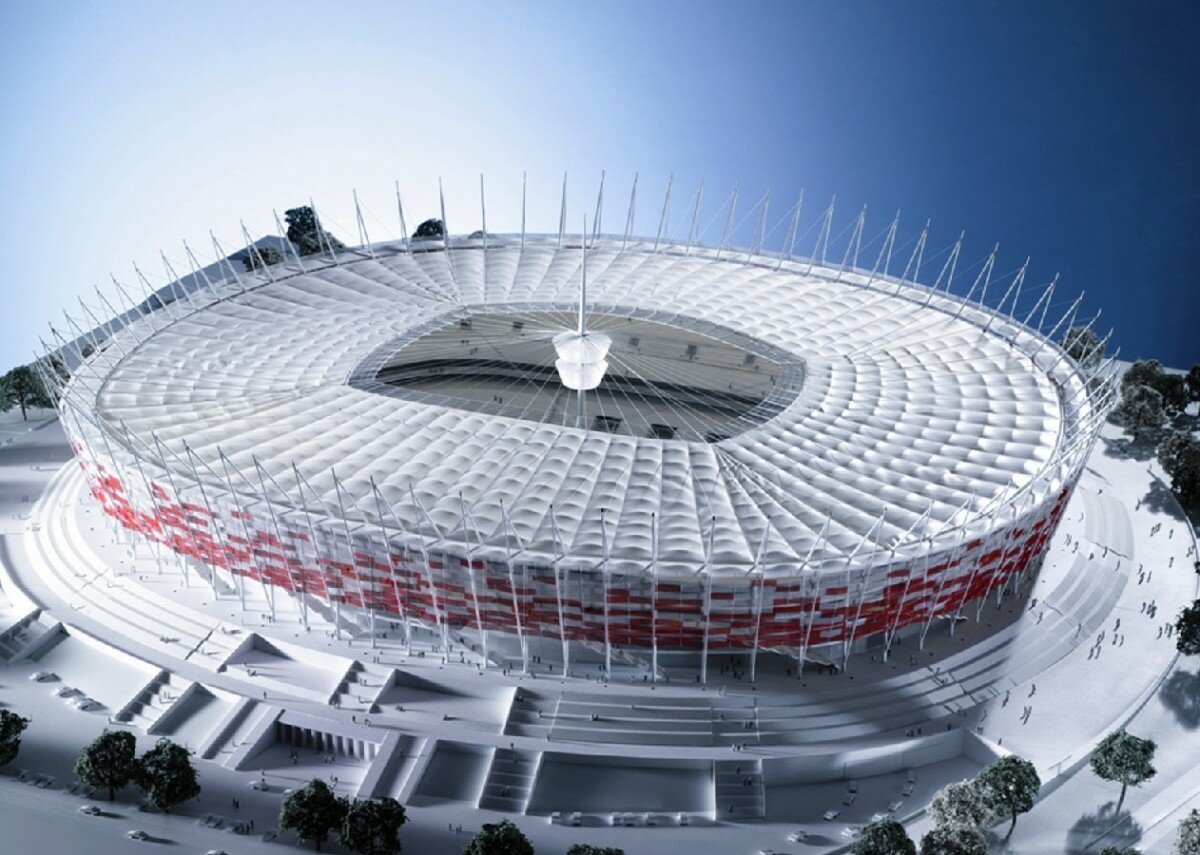 maquette stade national varsovie euro football 1200x855 Euro 2012 : inauguration du stade national de Varsovie en Pologne