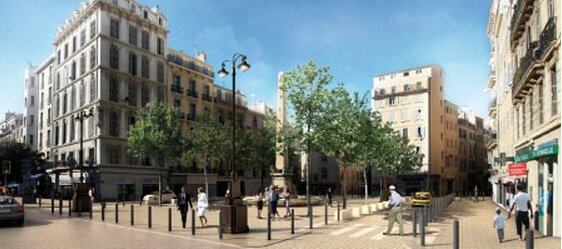 place quatre 4 septembre marseille projet vieux port Début des travaux pour le piétonnisation du Vieux Port à Marseille