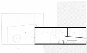 plan rdc maison etroite belgique architecture 300x184 Architecture : le concept de la maison étroite par larchitecte égyptien Bassam El okeily