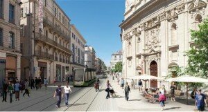 tramway rue republique avignon projet navette 300x162 Bientôt un tramway à Avignon : quels tracés possibles ?