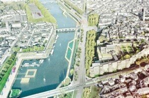 berges maine angers equipe lin 300x197 François Grether remporte le concours pour le réaménagement des berges de la Maine à Angers
