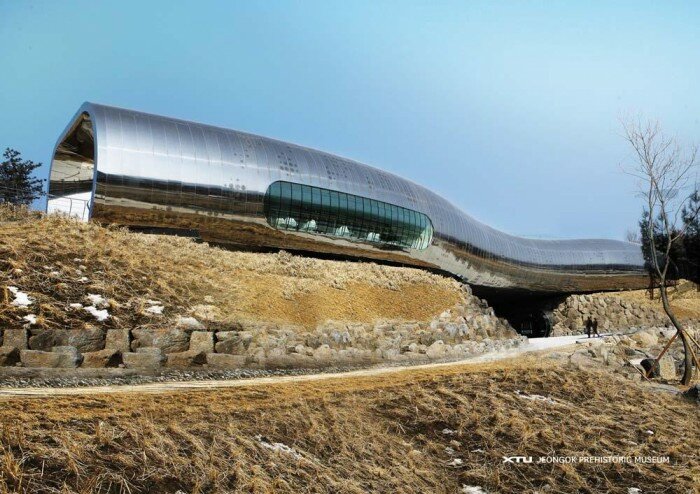 musee préhistoire Jeongok Coree Sud integration 700x494 Le musée de la préhistoire de Jeongok, Corée du Sud, agence X TU