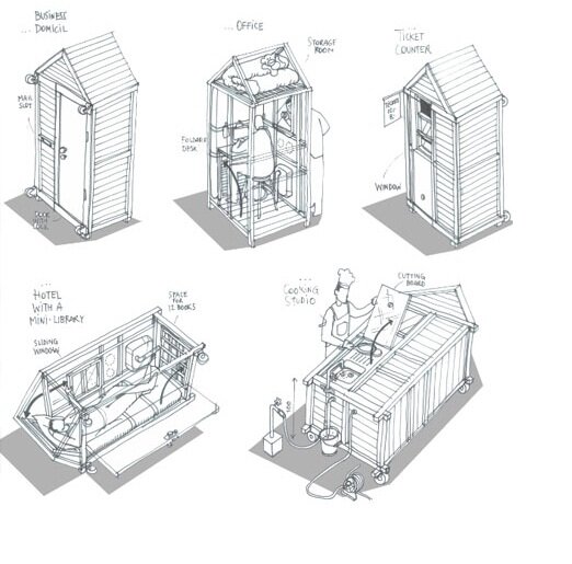 maison 1 metre carre Un architecte allemand invente une maison modulable en bois de 1 m²