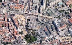 porte aix saint charles euromediterranee 300x188 Un projet ambitieux pour le quartier Saint Charles à Marseille : un nouveau parc en centre ville