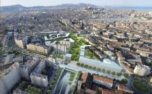 projet euromediterranee saint charles porte aix a7 300x187 Un projet ambitieux pour le quartier Saint Charles à Marseille : un nouveau parc en centre ville