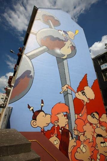 Titeuf bruxelles mur parcours bd Insolite : un parcours BD dans la ville de Bruxelles