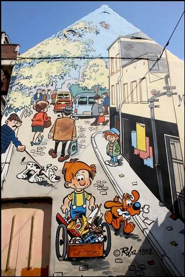 boule bill bruxelles peinture Insolite : un parcours BD dans la ville de Bruxelles
