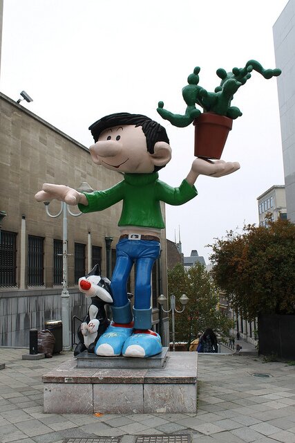 gaston lagaffe bruxelles Insolite : un parcours BD dans la ville de Bruxelles