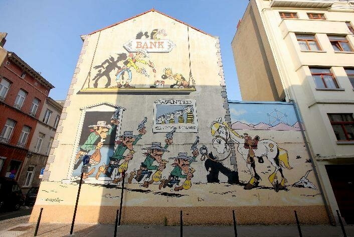 luky lucke parcours bd bruxelles Insolite : un parcours BD dans la ville de Bruxelles
