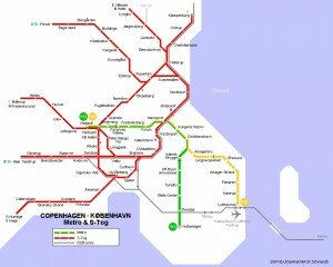 Bientôt un métro pour relier Copenhague et Malmö ? metro plan copenhague 300x240 Bientôt un métro pour relier Copenhague et Malmö ?
