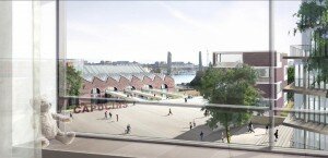 parvis plateau capucins brest fortier 300x145 Un nouvel éco quartier au coeur de la ville de Brest : le Plateau des Capucins