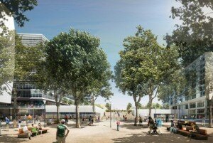 place mediterranee marseille 300x201 Une nouvelle place urbaine à Marseille : la Place de la Méditerranée à la Joliette