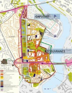 plan quartier capucins brest 233x300 Un nouvel éco quartier au coeur de la ville de Brest : le Plateau des Capucins