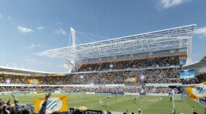 stade mosson projet 300x167 Réhabilitation et couverture du stade de la Mosson à Montpellier par A+ Architecture