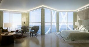 chambre tour odeon penthouse 300x159 Le projet de la tour Odéon à Monaco abritera lappartement le plus cher du monde