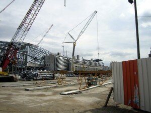 construction parvis jean bouin marseille 300x225 Suivez lintégralité du chantier du stade vélodrome à Marseille en direct