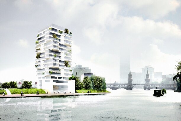 living levels tour berlin spree Le Mur de Berlin menacé de démolition par un projet immobilier : la tour Living Levels