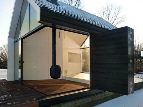 maison flottante lac construction 2by4architect Cabane flottante sur les lacs de Loosdrecht par 2by4 architects