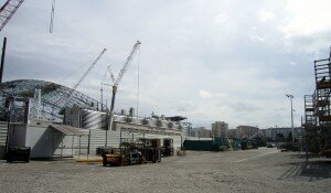 parvis jean bouin travaux 300x175 Suivez lintégralité du chantier du stade vélodrome à Marseille en direct