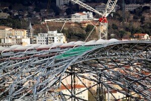 toiture stade velodrome 300x200 Suivez lintégralité du chantier du stade vélodrome à Marseille en direct