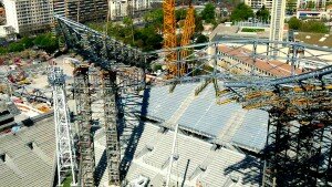 chantier virage nord velodrome 300x169 Suivez lintégralité du chantier du stade vélodrome à Marseille en direct
