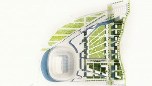 ikea eco quartier nice wilmotte 300x171 Le nouvel éco quartier Saint Isidore à Nice à côté du nouveau stade Allianz Riviera