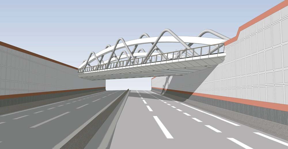 Le viaduc de la ligne Envol
