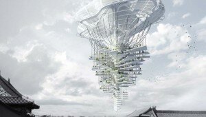 Light Park, Gratte-ciel flottant par Ting Xu & Yiming Chen