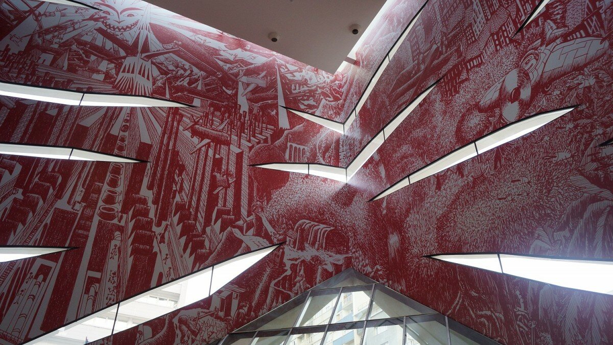  Espace Culturel Aimé Césaire à Gennevilliers par Rudy Ricciotti et Hervé Di Rosa