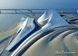 Le futuriste Opéra de Dubai par la préstigieuse architecte Zaha Hadid.