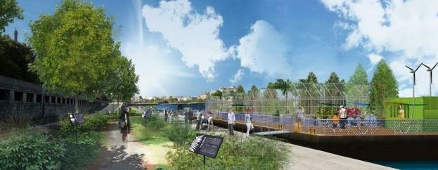 amenagement quai rive gauche jardin botanique paris seine Delanoë présente son projet daménagement des quais de Seine