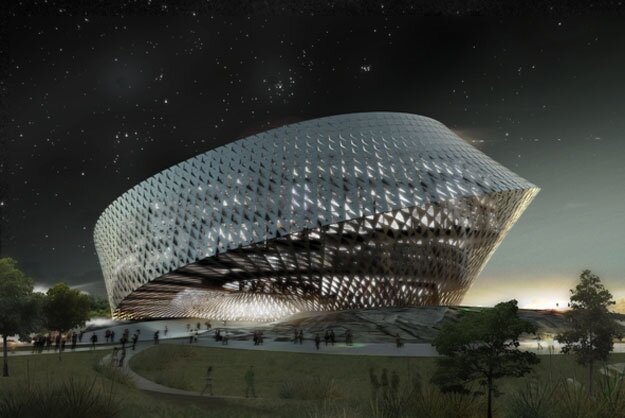 La future Bibliothèque Nationale du Kazakhstan véritable tourbillon architectural