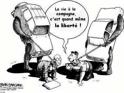 Rapport américain en faveur de létalement urbain dessin humouristique etalement urbain Rapport américain en faveur de létalement urbain