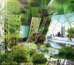 dragonfly ferme vegetale animaux biodiversité new york architecte1 250x218 Projet Dragonfly de Vincent Callebaut : ferme verticale dans New York