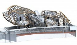 fondaion louis vuiton structure 250x148 La fondation Louis Vuitton par Franck Gehry 