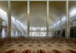 grande mosquee marseille salle de priere 250x176 Grande Mosquée de Marseille: futur symbole de lIslam marseillais