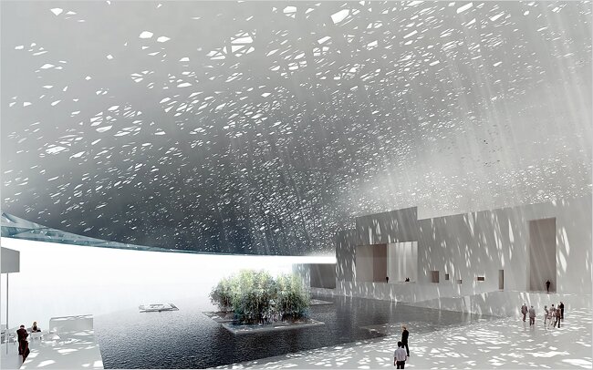 louvre abou dhabi emirats arabe maquette projet1 Bientôt un musée du Louvre à Abou Dhabi par larchitecte Jean Nouvel
