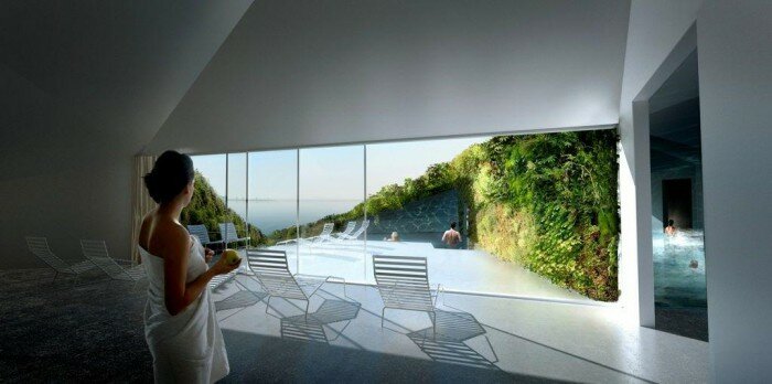 maison flottante spa jardin amsterdam 700x348 Un spa flottant en projet sur un lac près dAmsterdam