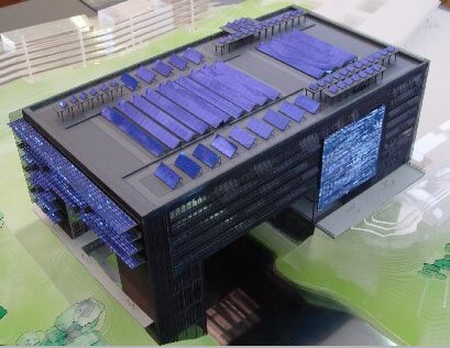 maquette hotel de ville montpellier nouvel Lactualité des travaux à Montpellier : la mairie par Jean Nouvel, des logements par C. de Portzamparc...