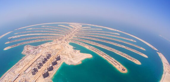Palm Island à Dubai: les plus grandes iles artificielles au monde