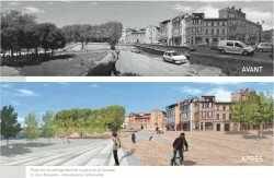 place daurade projet toulouse 250x163 Réaménagement du centre ville de Toulouse : un projet imaginé par Busquets et Desvigne