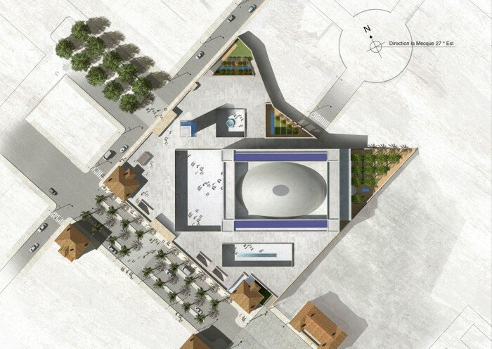 Grande mosquée de Marseille : la construction annulée plan grande mosquee marseille permis annule 700x496 Grande mosquée de Marseille : la construction annulée
