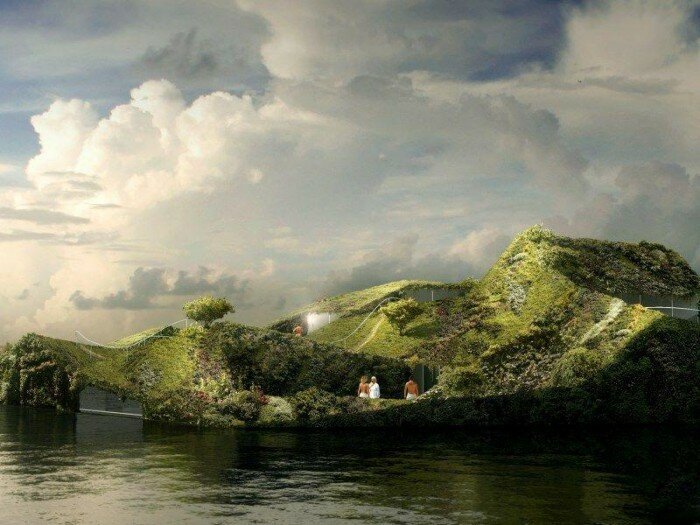 spa flottant amsterdam 700x525 Un spa flottant en projet sur un lac près dAmsterdam